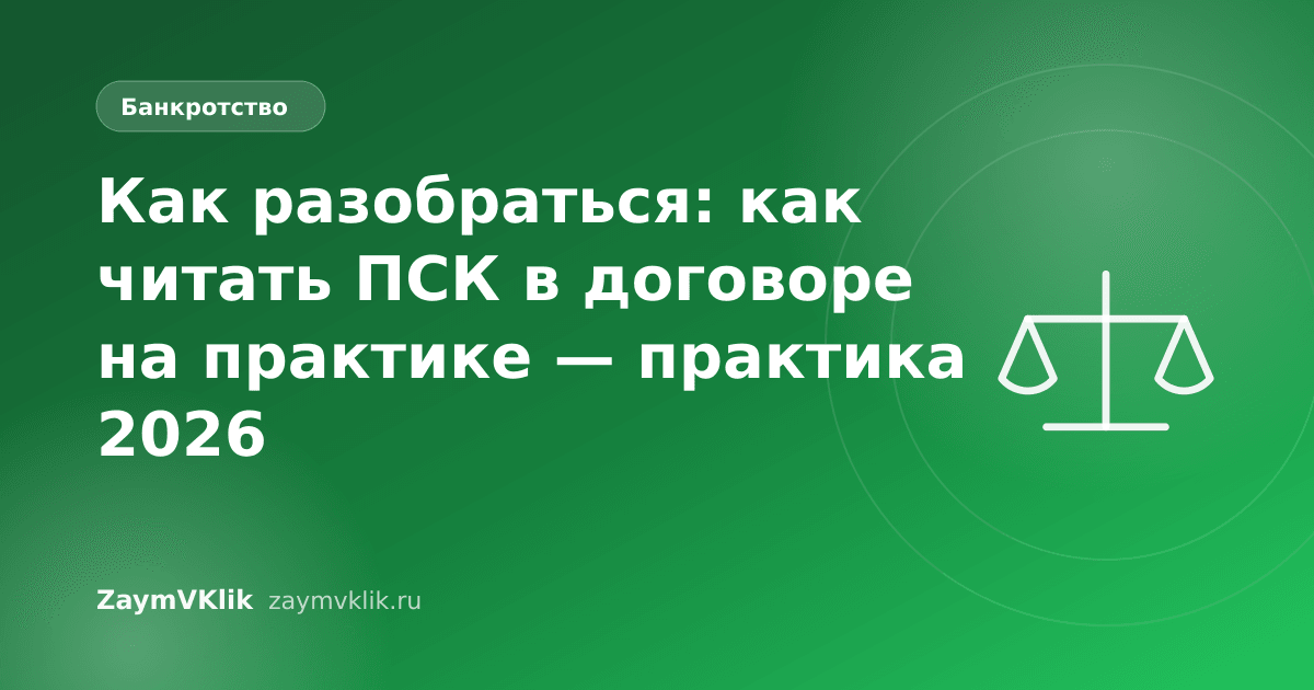 Как разобраться: как читать ПСК в договоре на практике — практика 2026